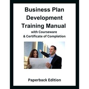 BUSINESS Plan Development Training Manual with Certificate Of Completion